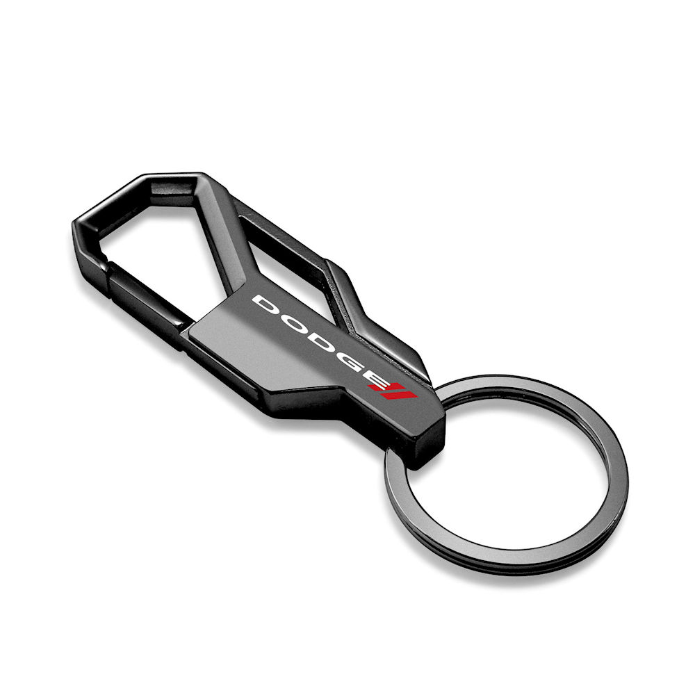 Key Chain - Snap Hook Carabiner (black) Dodge Logo