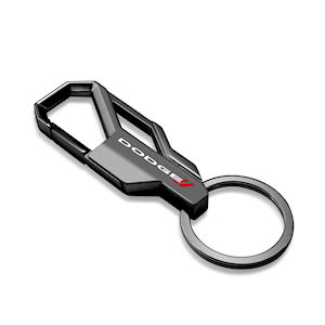 Black Dodge Snap Hook Carabiner Key Chain/Key Fob