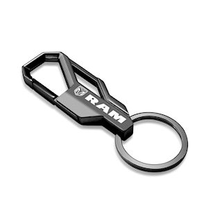 Black Dodge RAM Snap Hook Carabiner Key Chain/Key Fob