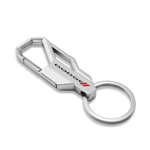 Silver Dodge Snap Hook Carabiner Key Chain/Key Fob