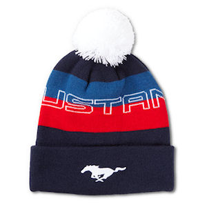 Ford Mustang Champion Pom Knit Beanie from Ford Merchan