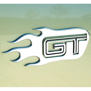 Chrom Flammen-Dekor Kotfl�gel f�r 2005-09 Ford Mustang 