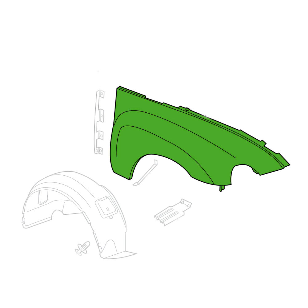 Kotfl�gel Front RH (OEM) 03-06 Chevy SSR