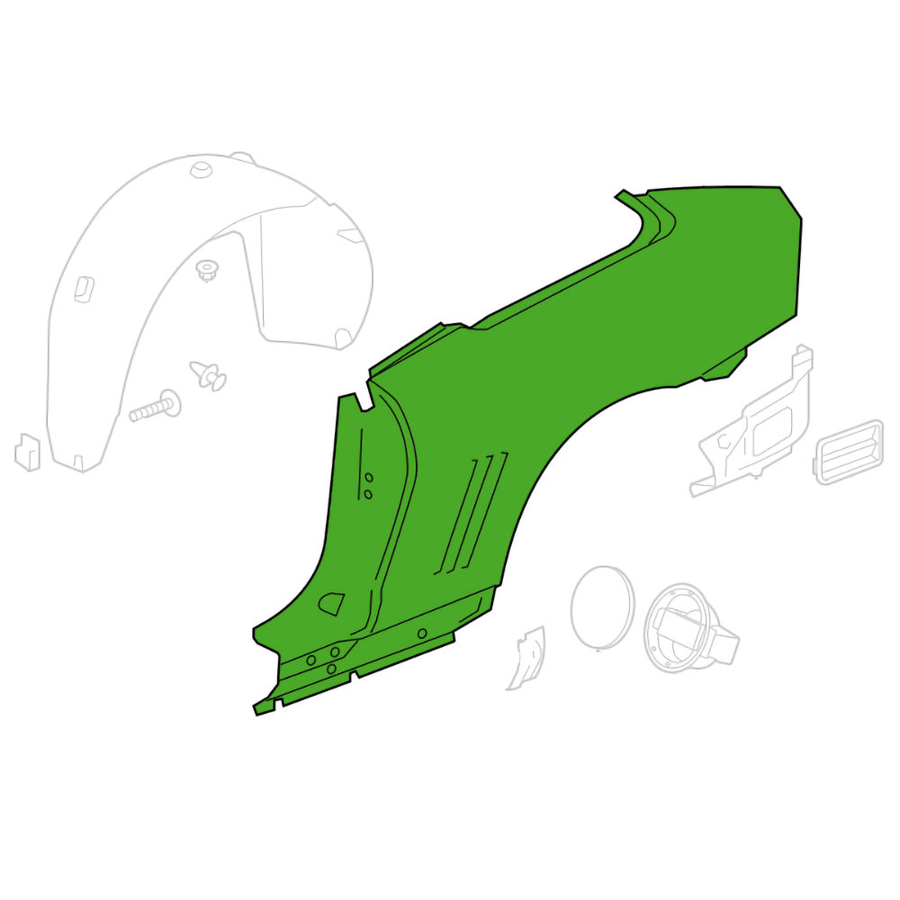Kotfl�gel Heck LH (OEM) 10-15 Chevy Camaro