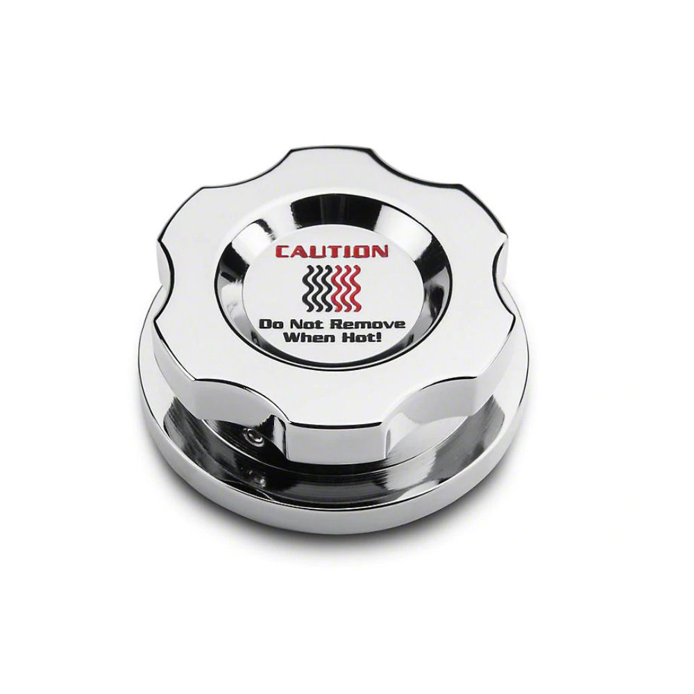 K�hlwasser-Deckel Aluminium (Chrom) 15-23 Ford Mustang