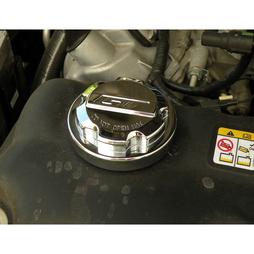 K�hlwasser-Deckel (Chrom) 05-14 Ford Mustang GT