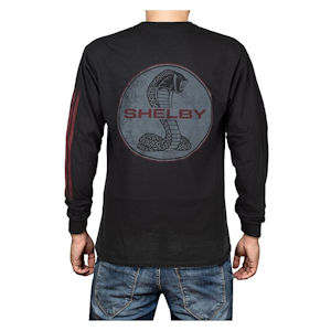 Schwarzes Shelby Super Snake Langarm-Shirt Größe L Schwarzes Shelby Super Snake Langarm-Shirt Größe L