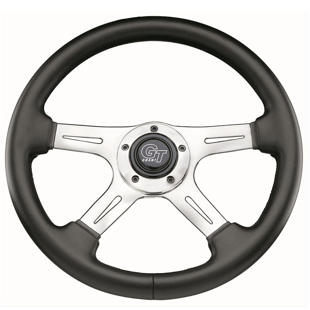 Lenkrad 4-Speichen Kunstleder (Elite GT) schwarz