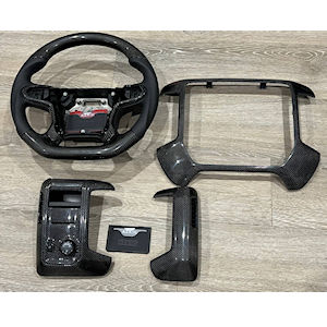 AZA Leder/Karbon-Lenkrad/Armaturen f�r 14-18 GMC Sierra