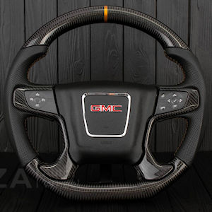 AZA Leder/Karbon-Lenkrad f�r 2014-2018 Chevy Silverado