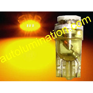 LED Leuchtmittel 194 High Flux mit T10 Stecksockel gelb LED Leuchtmittel 194 High Flux mit T10 Stecksockel gelb