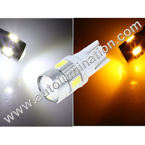 LED Leuchtmittel 194/T10 SMD 5630 Switchback weiß/gelb LED Leuchtmittel 194/T10 SMD 5630 Switchback weiß/gelb