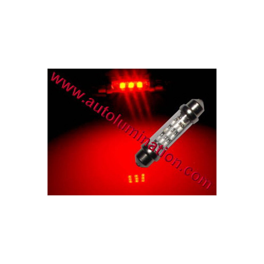 Leuchtmittel - Festoon 39mm LED-9 SMD 1210 (rot) 1x
