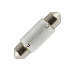 Klare Glas-Gl�hfadenbirne Typ Festoon 36mm mit T3 Sockel (12V 5W)