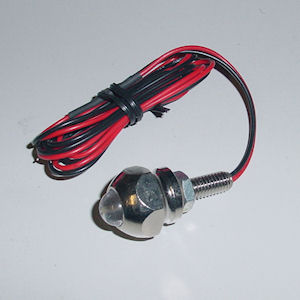 LED Zusatzleuchte mit 12mm Schraubgewinde und Anschluss