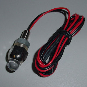 LED Zusatzleuchte mit 20mm Schraubgewinde und Anschluss