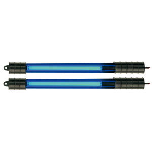 2x Foliatec Neon-Leuchtstab Blau 360mm Geh�use Schwarz
