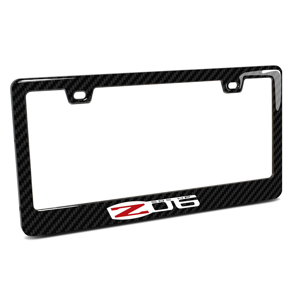 License Plate Frame (Carbon) 06-13 Chevy Corvette Z06