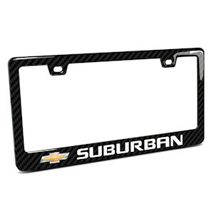 Carbon License Plate Frame for 1992-2024 Chevy Suburban