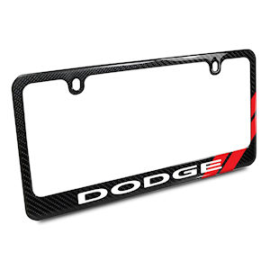 Carbon License Plate Frame for 1992-2024 Dodge vehicles