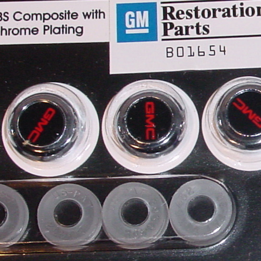 License Plate Screws and Covers from Logo Caps for GMC Vehicles
