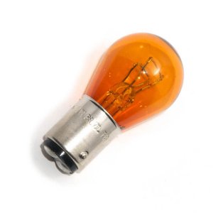 Amber Glass Light Bulb Type 1157 with Bayonet Base Bay15d (12V)