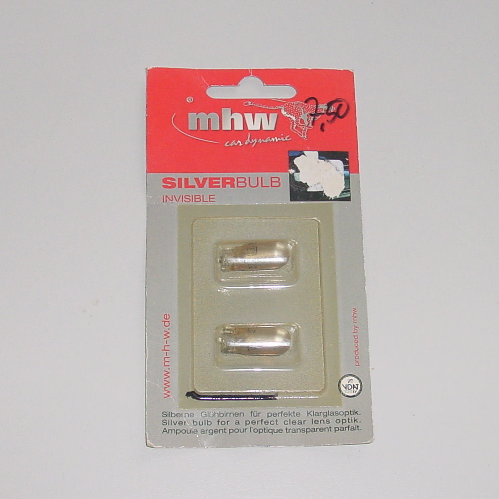 Lighting - 194/T10 Light Bulb SilverBulb 5W (amber) 2x