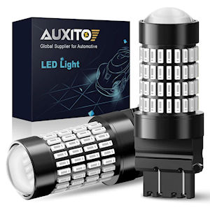 2x Auxito LED Light Bulbs 3157/T25 SMD 4014 (red)