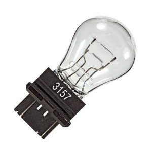Clear Glass Light Bulb Type 3157 with Wedge Base T25 (12V 27/7W)