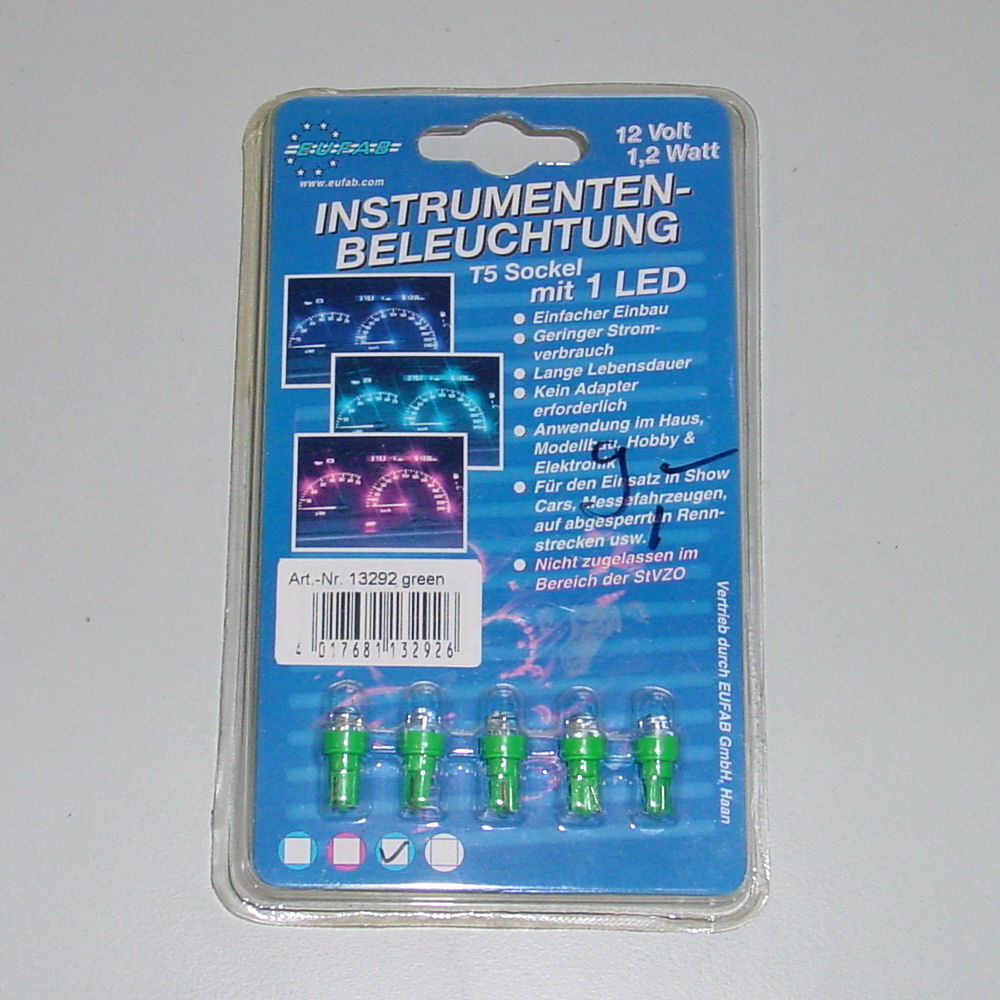 Lighting - 74/T5 LED-1 Conventional (green) 5x