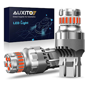 Auxito SMD LED Light Bulbs 7443/T20 Wedge Socket (red)
