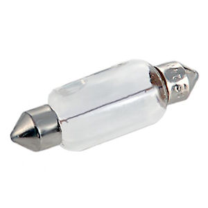 Clear Incandescent Light Bulb Type Festoon 42mm with T3 Socket (12V 10W)