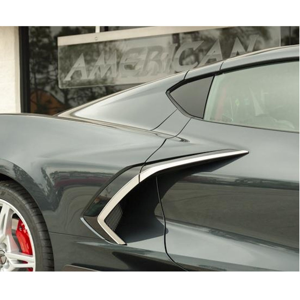 Lufteinlass-Blenden (Edelstahl) 20-23 Chevy Corvette