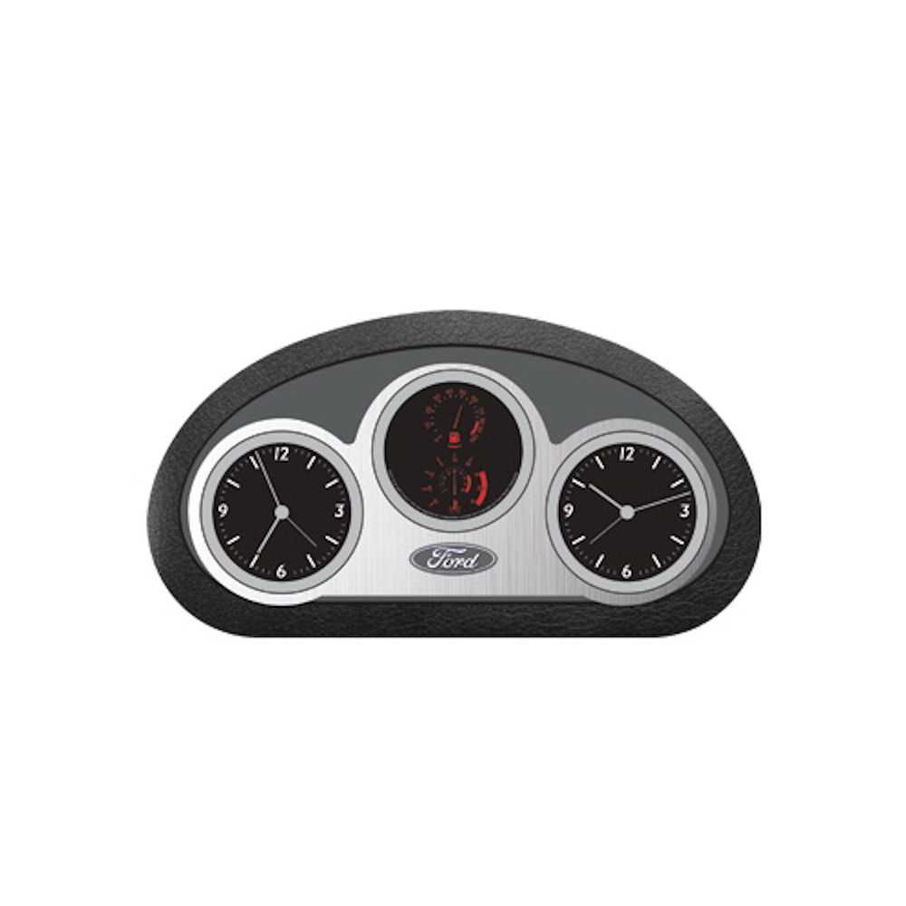 Ford Dual Time Zone Desk Clock from Taxor officially licensed from Ford