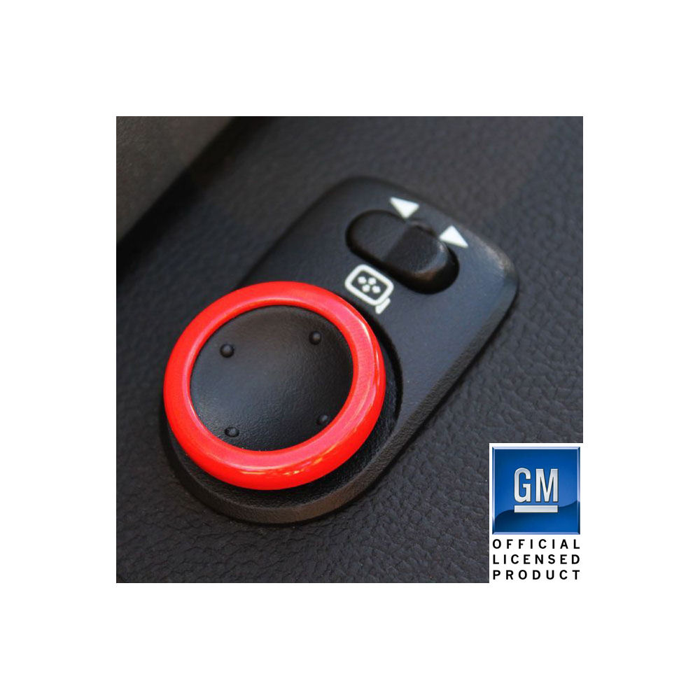 Mirror Control Bezel Billet (orange) 10-15 Chevy Camaro