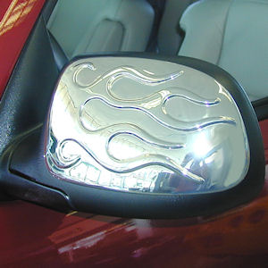 Flames Side Mirror Covers for 1999-2006 Chevy Silverado