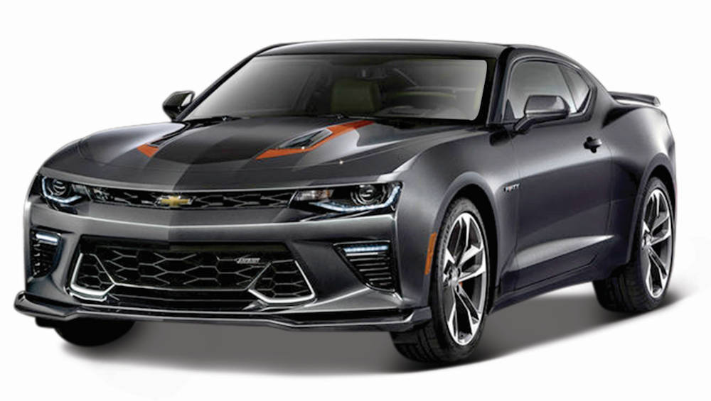 Modellauto - 2017 Chevy Camaro SS (grau) 1/18