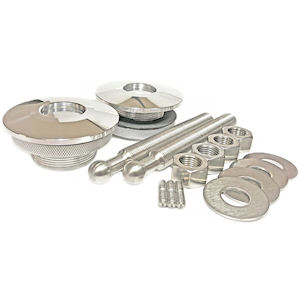 Quik-Latch QL-50 Aluminium Motorhaubensicherung poliert Quik-Latch QL-50 Aluminium Motorhaubensicherung poliert