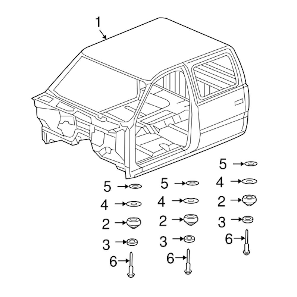 Cab to Frame Mount Bolt for 19881998 Chevy/GMC Trucks
