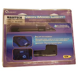 Quest Neon Interior Light Stick (blue) 100mm (12V)