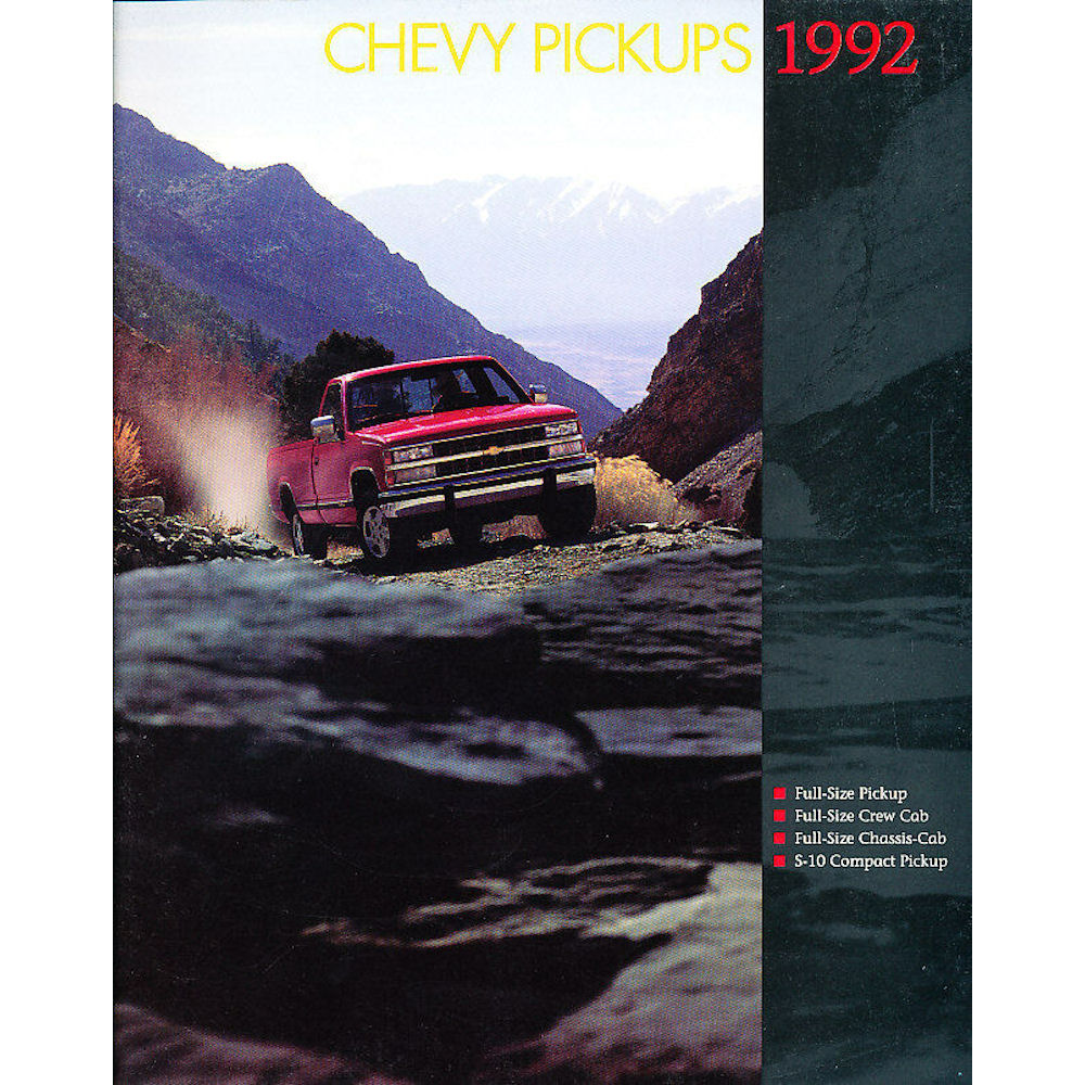 Neuwagenprospekt - 1992 Chevy Pickups (englisch)