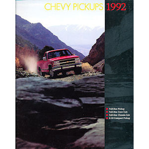 GM Neuwagenprospekt über 1992 Chevrolet Trucks (C/K Pickup/S-10) GM Neuwagenprospekt über 1992 Chevrolet Trucks (C/K Pickup/S-10)