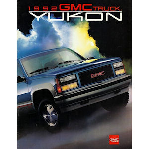 GM Media Neuwagenprospekt über den 1992 GMC Yukon in englisch GM Media Neuwagenprospekt über den 1992 GMC Yukon in englisch