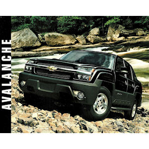 GM Neuwagenprospekt mit CD-ROM vom 2003 Chevrolet Avalanche GM Neuwagenprospekt mit CD-ROM vom 2003 Chevrolet Avalanche