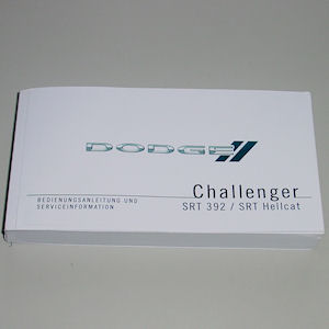 German User Manual for 2015-2017 Dodge Challenger SRT