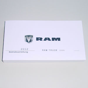 German Language User Manual for 2012 Dodge RAM Trucks