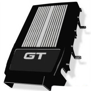 Midwest Plenum Cover (black) for 2005-2010 Ford Mustang