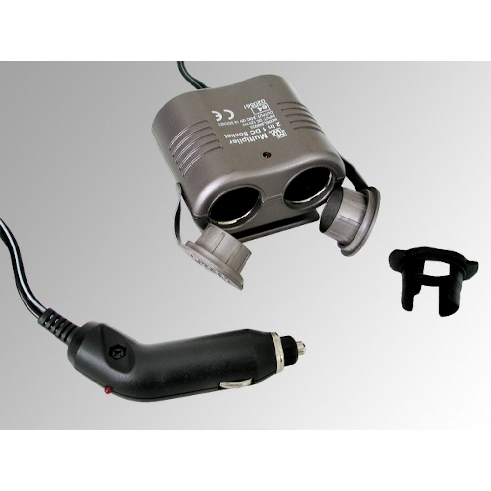 12V Power Outlet Adapter Dual from Eufab for Automotive applications
