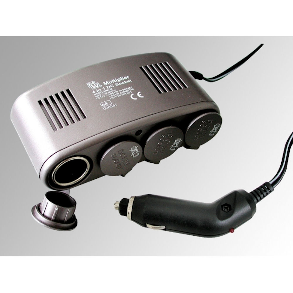 Power Outlet Adapter/Splitter +Extension (4-in-1)