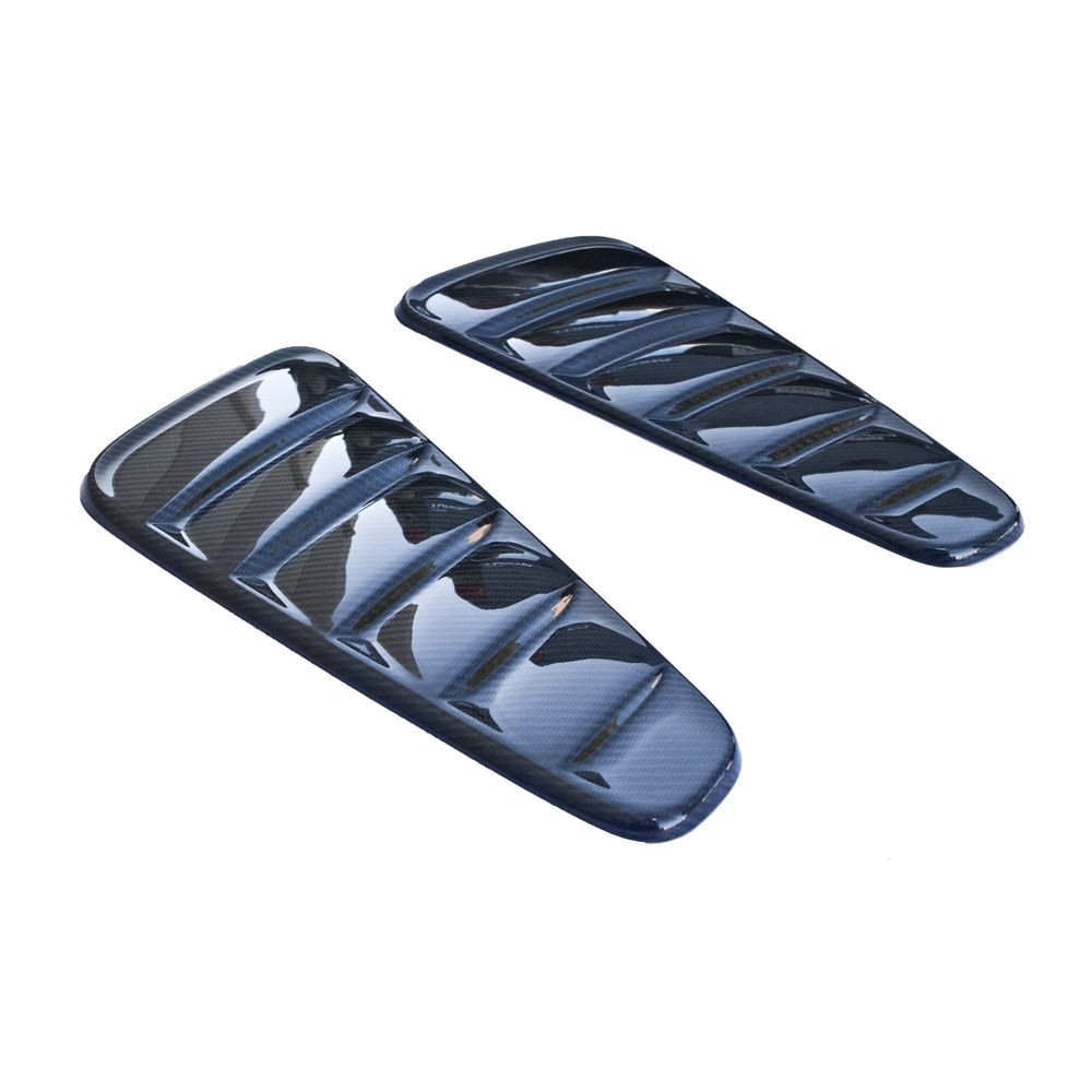 Quarter Window Louvers B (Carbon) 10-14 Ford Mustang